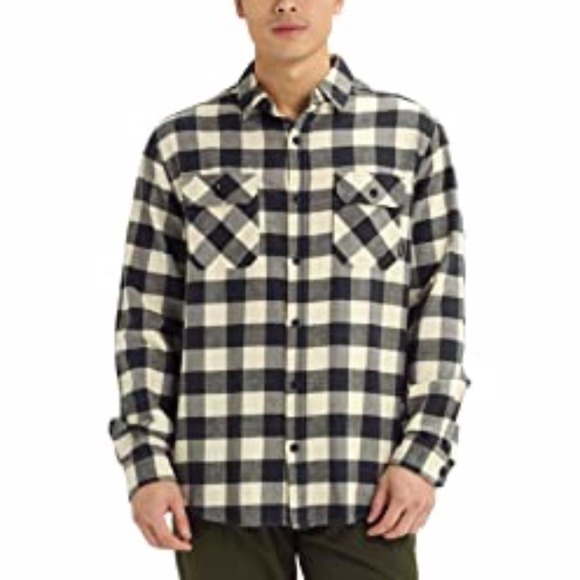 New with tags Burton Brighton Flannel Shirt Canvas Heather Buffalo Plaid Small - Picture 4 of 4